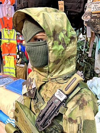 Балаклава ВКПО вязаная олива фото