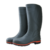 Сапоги резиновые ПВХ мужские шахтерские высокие с КП металлическим подноском антипрокольная подошва (h-40)