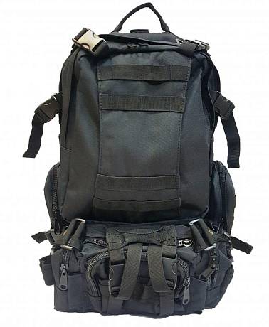 Рюкзак тактический Fortress чёрный арт. 016 фото