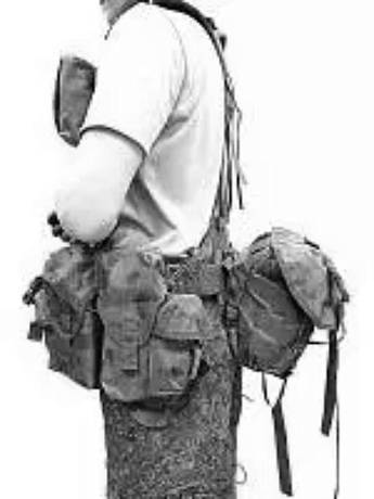 Разгрузка РПС тактическая армейская поясная зелёный кмф фото