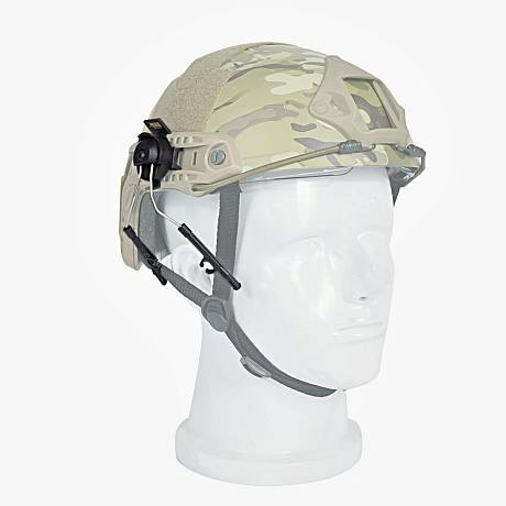 Крепление адаптер для наушников на тактический шлем цвет черный фото