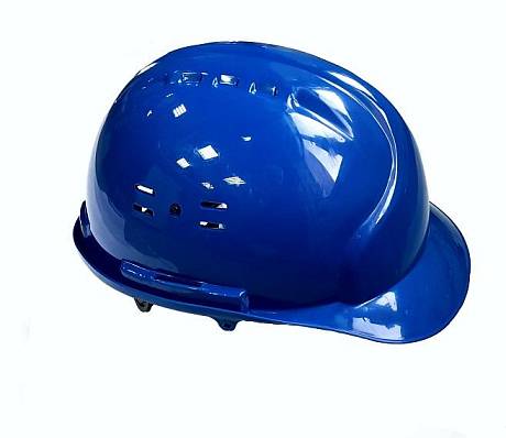 Каска защитная Евро синяя фото
