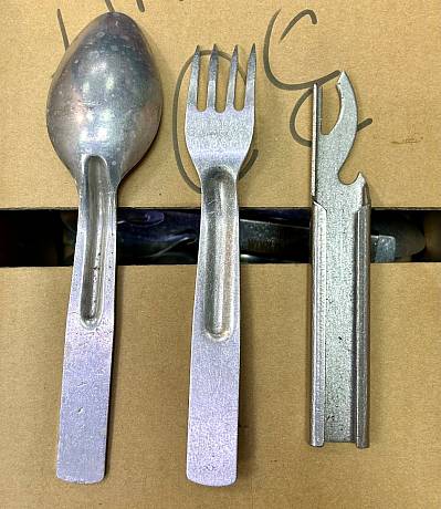 Набор столовых приборов НК-1 армейский нож консервный ложка вилка фото