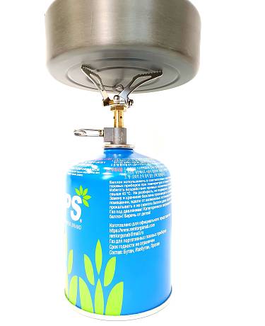 Горелка газовая насадка мини портативная туристическая на газовый баллон фото