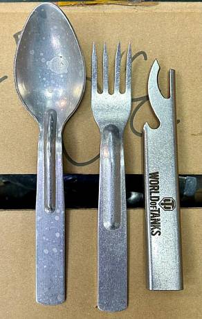 Набор столовых приборов НК-1 армейский нож консервный ложка вилка фото