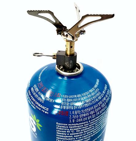 Горелка газовая насадка мини портативная туристическая на газовый баллон фото