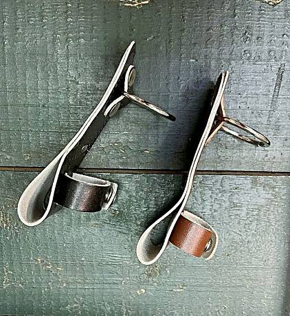 Чехол держатель для дубинки палки ПР коричневый с кольцом фото