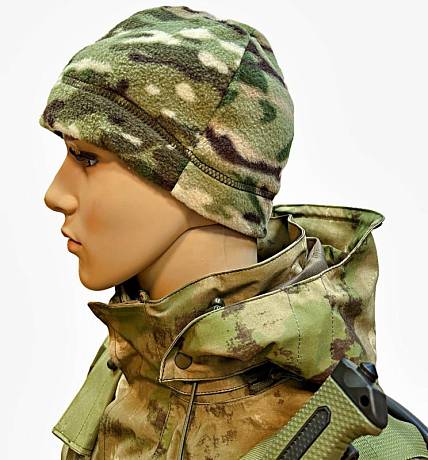 Шапка флисовая тактическая мультикам фото
