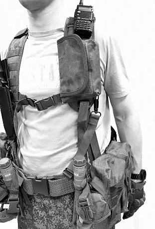 Разгрузка РПС тактическая армейская поясная зелёный кмф фото