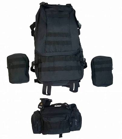 Рюкзак тактический Fortress чёрный арт. 016 фото