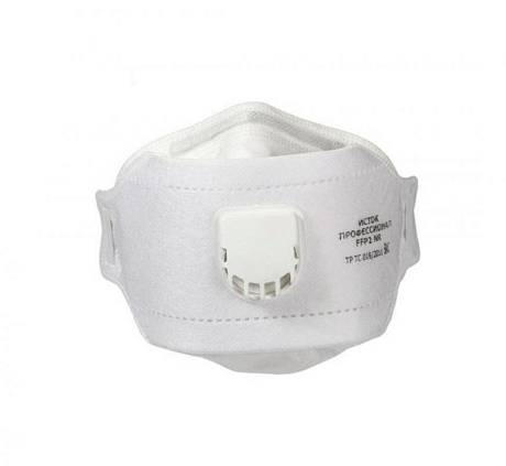 Полумаска фильтрующая складная "Исток ПРО" с клапаном выдоха FFP2 фото